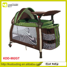 2015 NEW Baby Play Yard Double Layer with Mattress for Fall Autumn and Winter Manufacturer Design Canopy with Toys